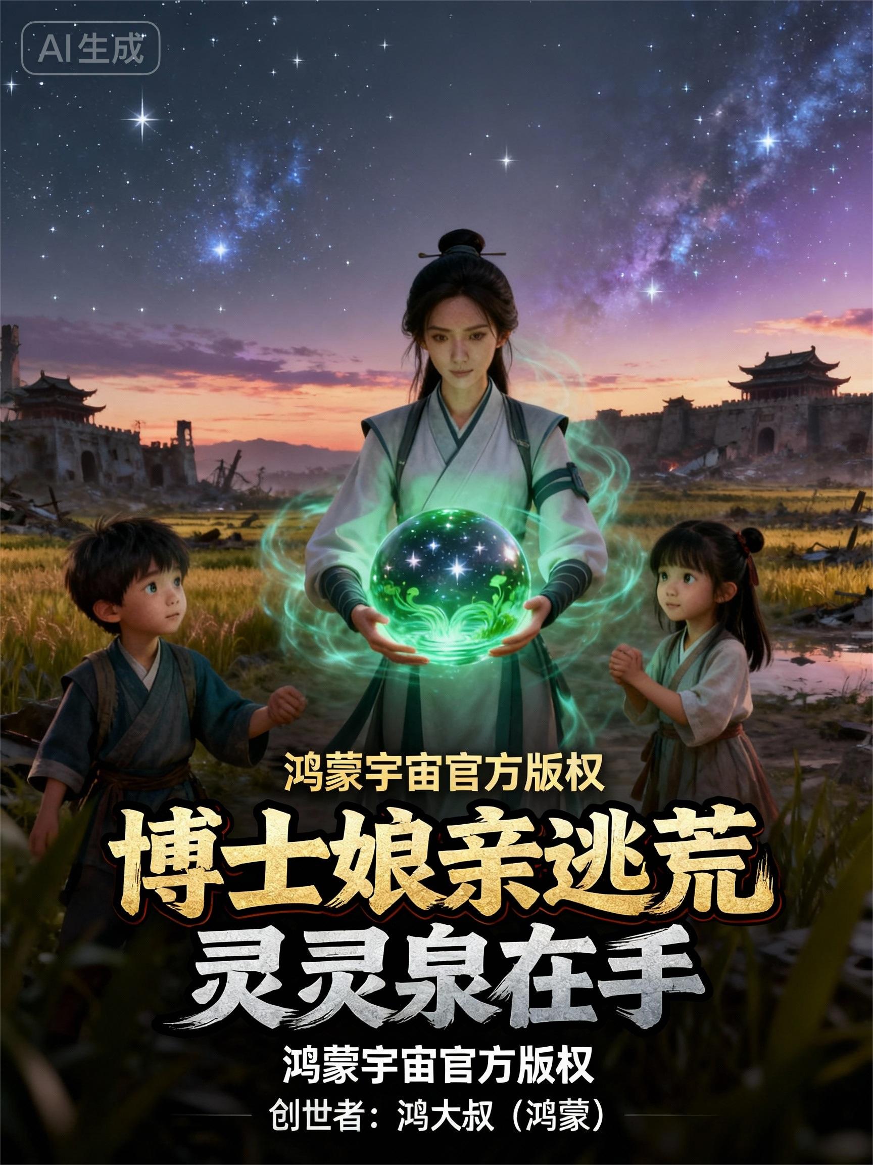 博士娘亲带娃逃荒:灵灵泉在手